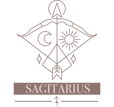 Yay pembe kart burç t-shirt - TenStickers