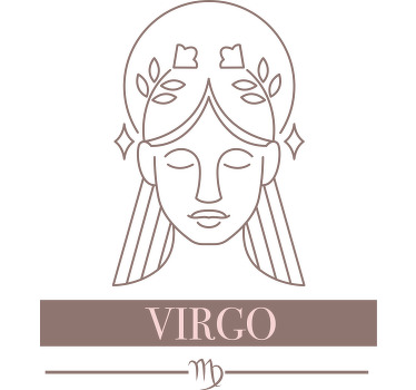 Camiseta símbolo zodiacal virgo - TenVinilo