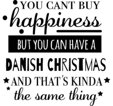 Lykke er en dansk juletrøje - TenStickers