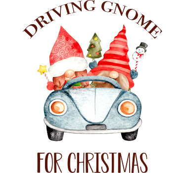 Kørenisse til jul juleskjorte - TenStickers