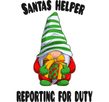 Julemandshjælper melder sig til tjenestetrøje - TenStickers