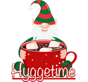 Det er hyggetime med nisser juleskjorte - TenStickers