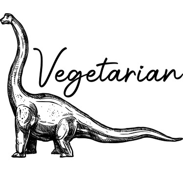 Vegetarian Dino custom t-shirt - TenStickers