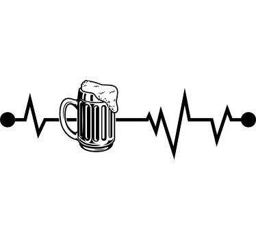 t-shirt personalizada com impressão gráfica de cerveja - TenStickers