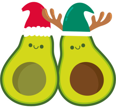 Camiseta personalizada de navidad de aguacate - TenVinilo