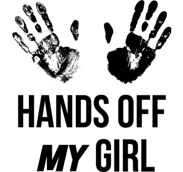 Hands off couple design Couple t shirts - TenStickers