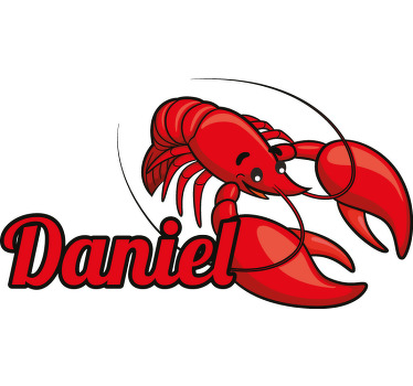 Tilpasseligt navn på din hummer T-shirts med navn - TenStickers