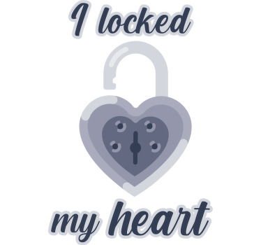 Key and lock heart Couple t shirts - TenStickers