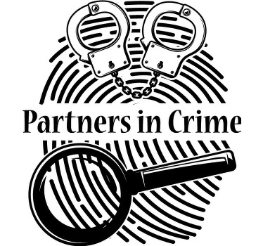 Matching partners in crime  Couple t shirts - TenStickers