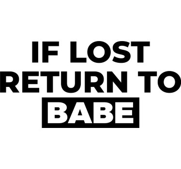 Matching couple return to babe Couple t shirts - TenStickers