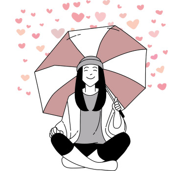 Camiseta patrón de corazones encantadores - TenVinilo