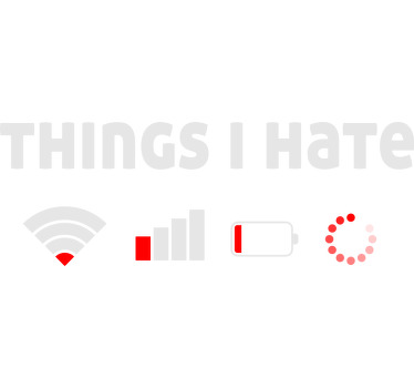 Camiseta personalizada de odio de un friki - TenVinilo