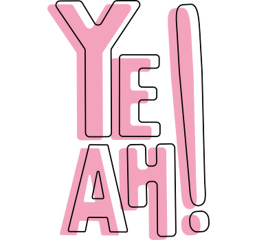 Sí, genial arte camiseta personalizada - TenVinilo