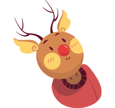 Renas fofas apaixonadas por casal de camisetas - TenStickers