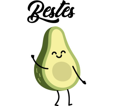 Pärchen T Shirts Süße avocados verliebt in text - TenStickers