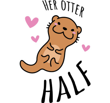 Partner T Shirt Otter Design - TenStickers