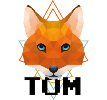 Geometrisk-dyr vild ræv T-shirts med navn - TenStickers