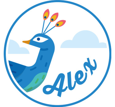 T-shirt enfant paon avec nom - TenStickers