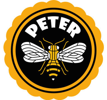 Camisetas con nombre Abejita de animales geométricos - TenVinilo