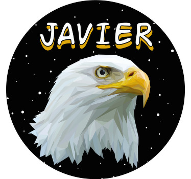 Geometriska-djur örn t-shirts med namn - Tenstickers