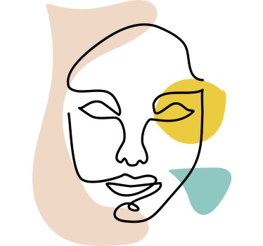 Face Drawing Art custom t-shirt - TenStickers