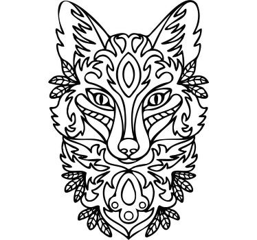 Vibrant fox graphic t-shirt - TenStickers