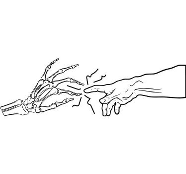 Creation of Death Hand custom t-shirt - TenStickers