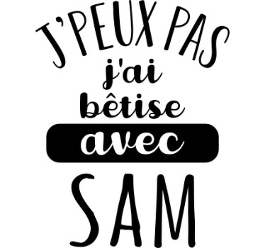 Je ne peux pas, je suis stupide avec des t-shirts avec un nom - TenStickers