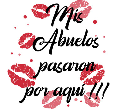 Camiseta bebé Mis abuelos pasaron por aquí - TenVinilo
