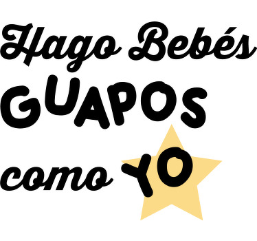 Camiseta padre e hijo Hago bebés lindos - TenVinilo