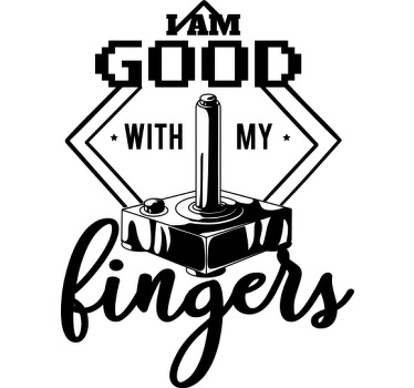 I'm good with my fingers custom t-shirt - TenStickers