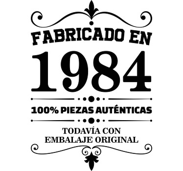 Camiseta personalizable edad con cita 100% autentica - TenVinilo