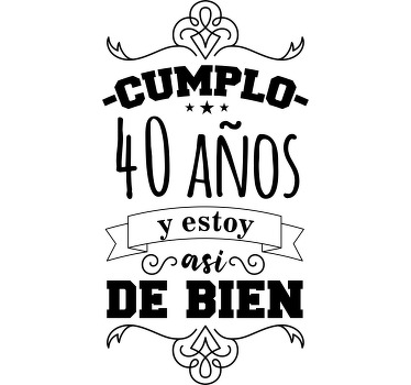 父子t恤庆祝40周年 - TenStickers