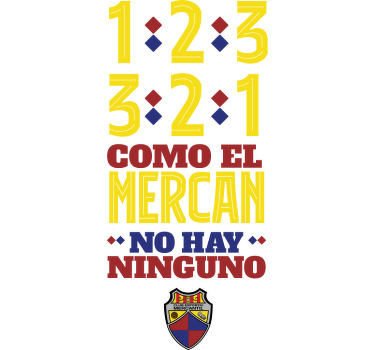 Camiseta 1-2-3 COMO EL MERCAN NO HAY NINGUNO - CE Mercantil - TenVinilo