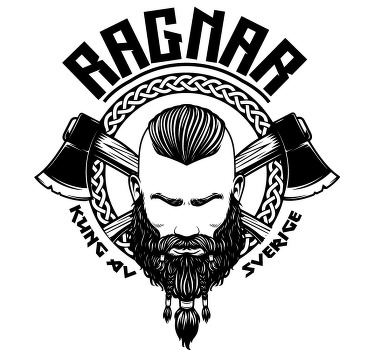 Ragnar lodbrok personliga t-shirts med namn - Tenstickers