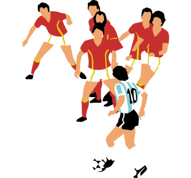 T shirt WK voetbal 1986 België semi-finale - TenStickers