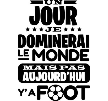 T-shirt Citation Je dominerai le monde - TenStickers