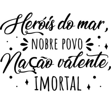 T-shirt personalizada frases do hino de portugal - TenStickers