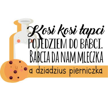 Koszulka dziecięca „kosi kosi lapci” - TenStickers