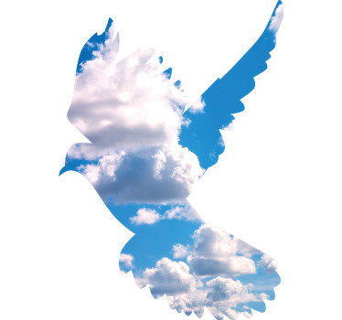 T-shirt Colombe Surréalisme - TenStickers