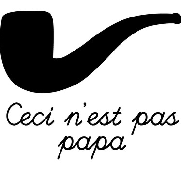 T-shirt père fils ceci n'est pas une pipe - TenStickers