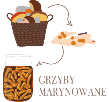 Koszulka Marynowane grzyby - TenStickers