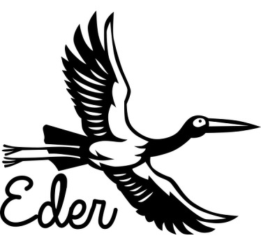 T-shirt enfant cigogne noire - TenStickers