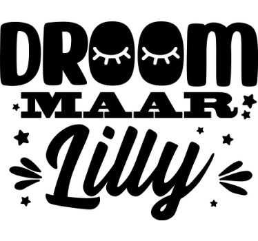 Baby gepersonaliseerde T-shirt slaapliedje - TenStickers