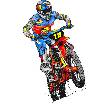 Koszulka żużlowiec - TenStickers