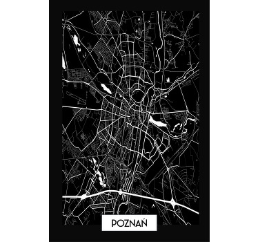 Koszulka Mapa topograficzna poznania - TenStickers