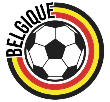 T-shirt football Belgique - TenStickers