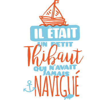 Tee shirt enfant il était un petit navire - TenStickers