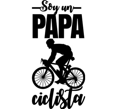 Camiseta padre e hijo papá ciclista - TenVinilo