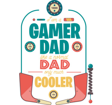 T-shirt fête des pères gamer dad - TenStickers